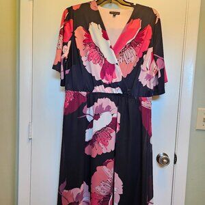 Size 18 Lane Bryant Floral Midi Dress